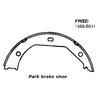 Centric® - Premium Parking Brake Shoes