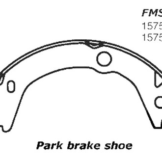Centric® - Premium Rear Parking Brake Shoes