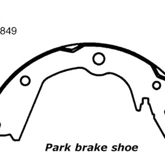 Centric® - Premium Rear Parking Brake Shoes