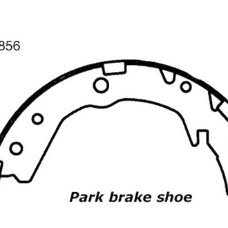 Centric® - Premium Rear Parking Brake Shoes