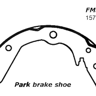 Centric® - Premium Parking Brake Shoes