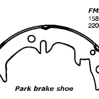Centric® - Premium Parking Brake Shoes