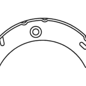 Centric® - Premium Rear Parking Brake Shoes