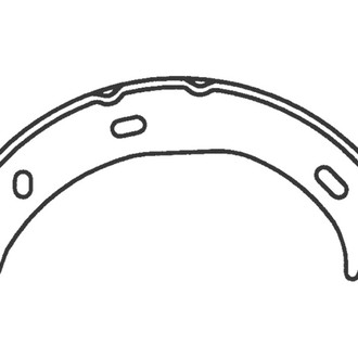 Centric® - Premium Rear Parking Brake Shoes