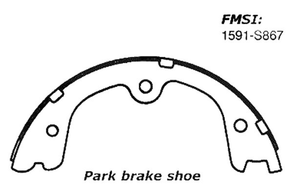 Centric® - Parking Brake Shoes