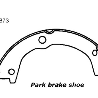 Centric® - Premium Rear Parking Brake Shoes