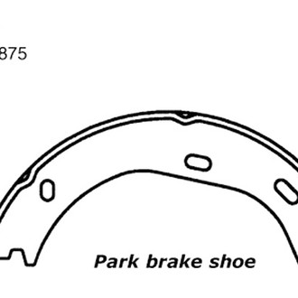 Centric® - Premium Rear Parking Brake Shoes
