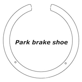 Centric® - Premium Parking Brake Shoes