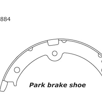Centric® - Premium Parking Brake Shoes