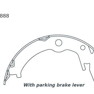 Centric® - Premium Parking Brake Shoes