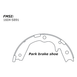 Centric® - Premium Parking Brake Shoes