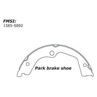 Centric® - Premium Parking Brake Shoes