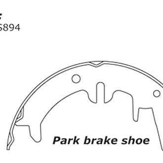 Centric® - Premium Parking Brake Shoes