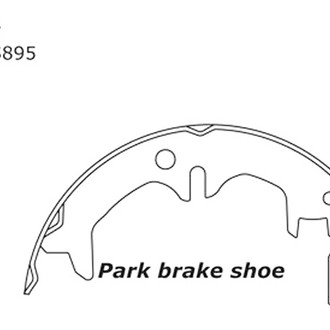 Centric® - Premium Parking Brake Shoes