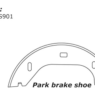Centric® - Premium Rear Parking Brake Shoes