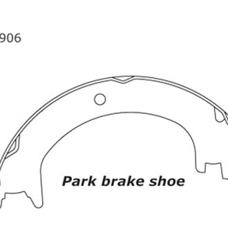 Parking Brake Shoe-Disc Rear Centric 111.08590