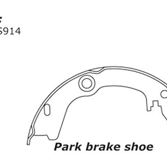 Centric® - Premium Parking Brake Shoes