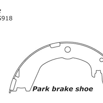 Centric® - Premium Parking Brake Shoes