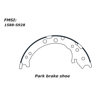 Centric® - Premium Parking Brake Shoes