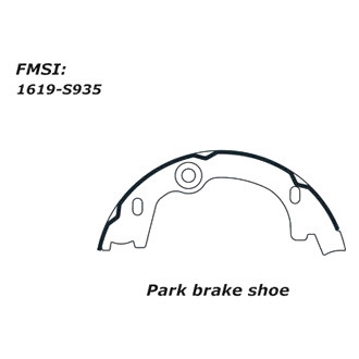 Centric® - Premium Parking Brake Shoes