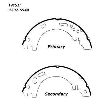 Centric® - Premium Parking Brake Shoes