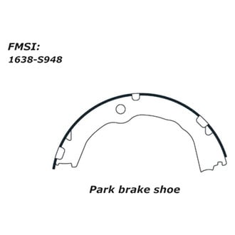 Centric® - Premium Rear Parking Brake Shoes