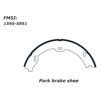 Centric® - Premium Parking Brake Shoes