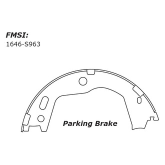 Centric® - Premium Rear Parking Brake Shoes