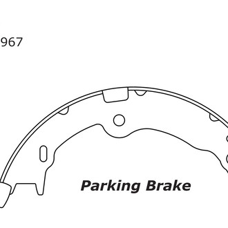 Centric® - Premium Parking Brake Shoes