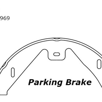 Centric® - Premium Parking Brake Shoes
