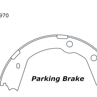 Centric® - Premium Parking Brake Shoes