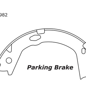 Centric® - Premium Rear Parking Brake Shoes