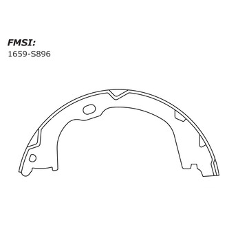 Centric® - Premium Parking Brake Shoes