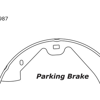 Centric® - Premium Parking Brake Shoes