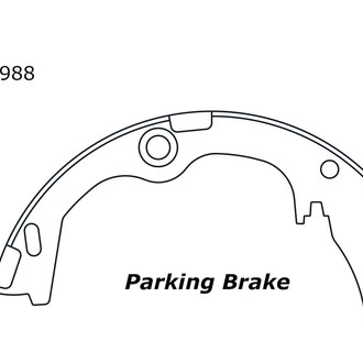 Centric® - Premium Rear Parking Brake Shoes