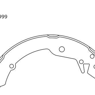 Centric® - Premium Rear Drum Brake Shoes
