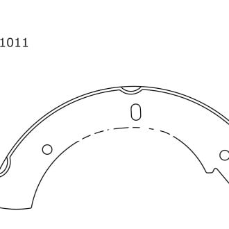 Centric® - Premium Drum Brake Shoes