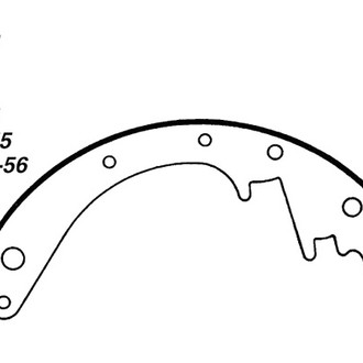 Centric® 112.00550 - Heavy Duty Rear Drum Brake Shoes