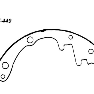 Centric® - Heavy Duty Rear Drum Brake Shoes