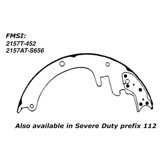 Centric® - Heavy Duty Drum Brake Shoes