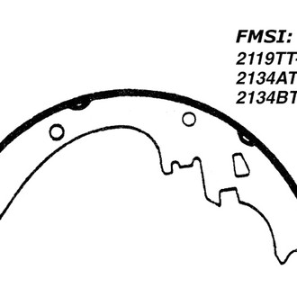 Centric® - Heavy Duty Rear Drum Brake Shoes