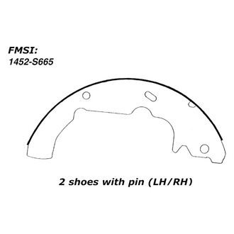 Centric® - Heavy Duty Drum Brake Shoes