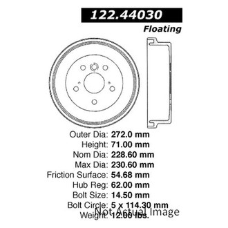Centric® - Premium Rear Brake Drum