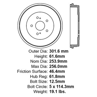 Centric® - Premium Brake Drum