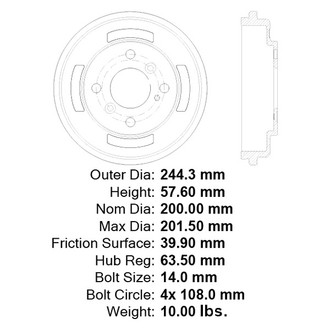 Centric® - Premium Brake Drum