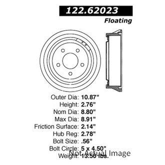 Centric® - Premium Rear Brake Drum