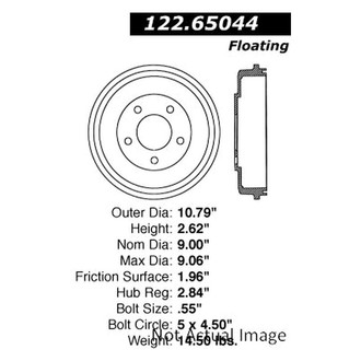 Centric® - Premium Rear Brake Drum