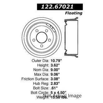 Centric® - Premium Rear Brake Drum
