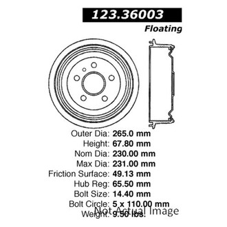 Centric® - C-Tek™ Standard Brake Drum