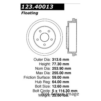 Centric® - C-Tek™ Standard Brake Drum